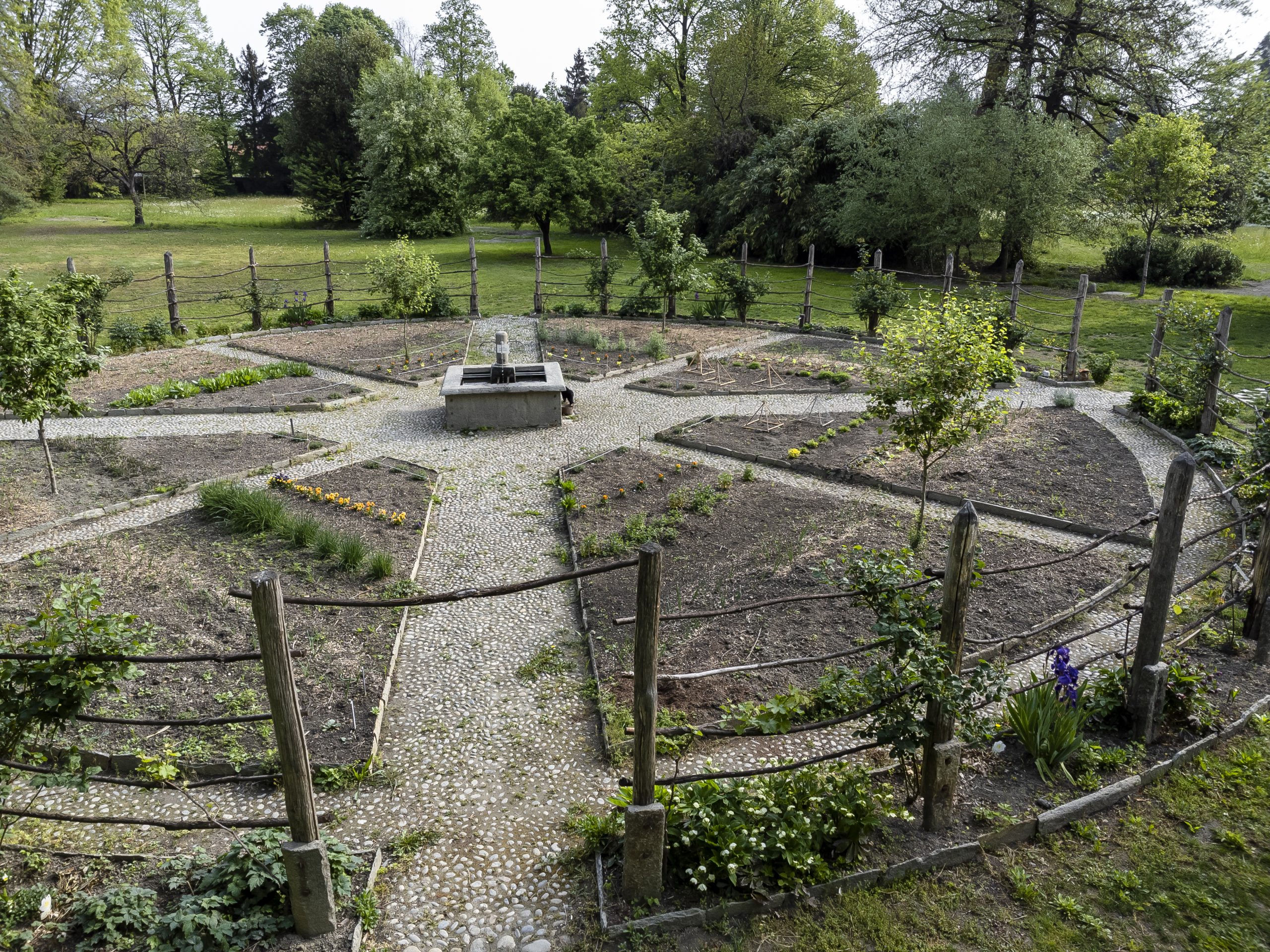 Le potager du château de Miradolo